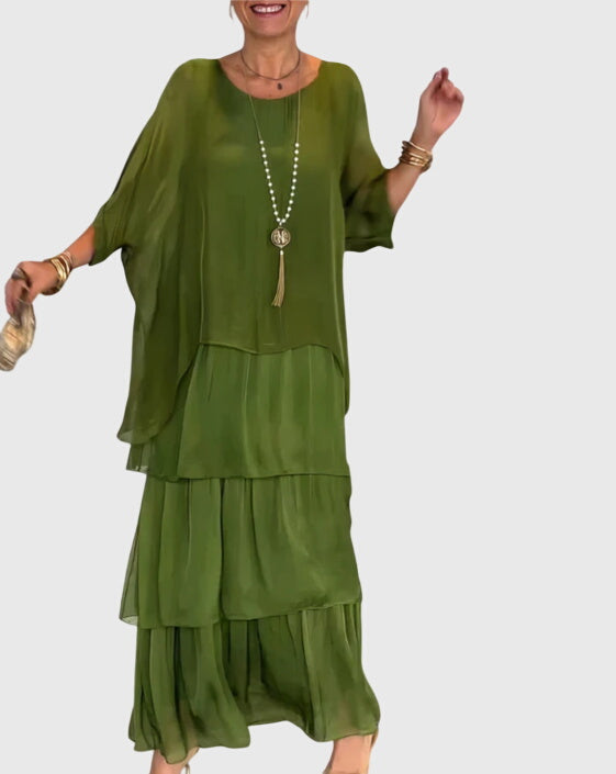 Olivia - Long and Flowing Elegant Dress