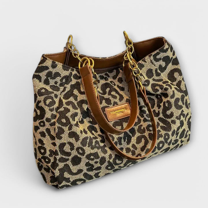 Kinslee - Leopard Canvas Tote