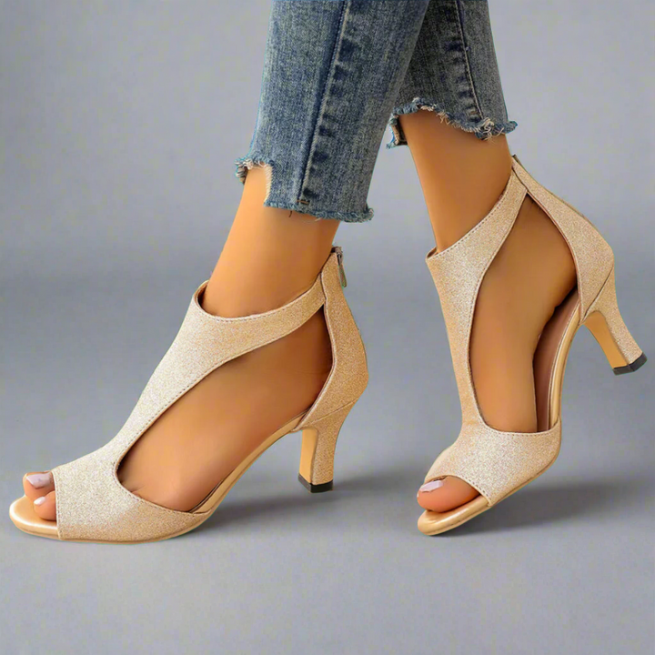 Sienna - Elegant and Comfortable Heeled Sandals