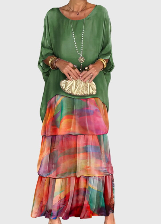 Olivia - Long and Flowing Elegant Dress