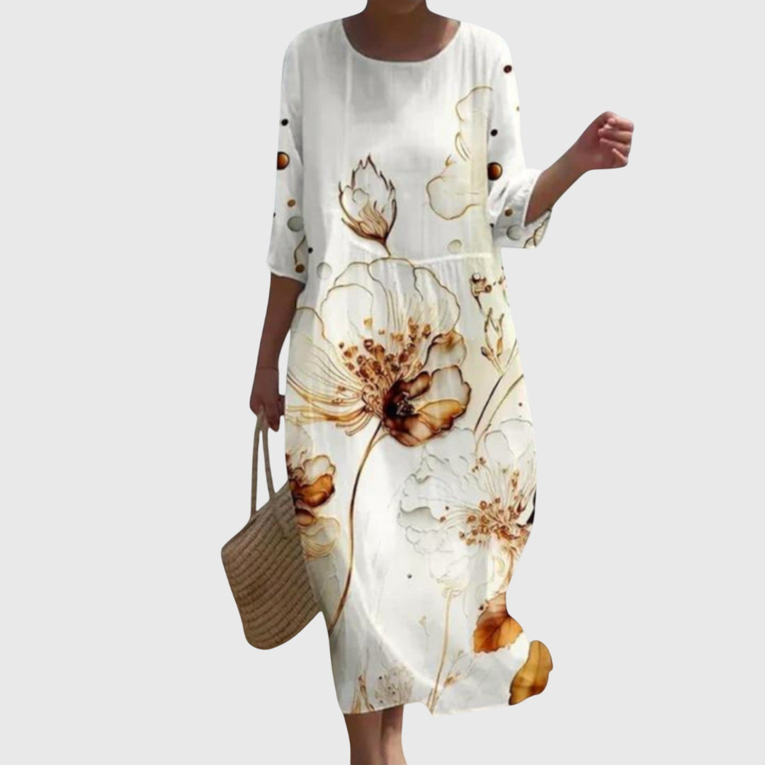 Olivia - Stylish Floral Maxi Dress