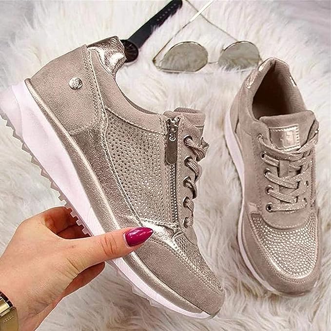 Anya - Zip-Up Orthopedic Sneakers