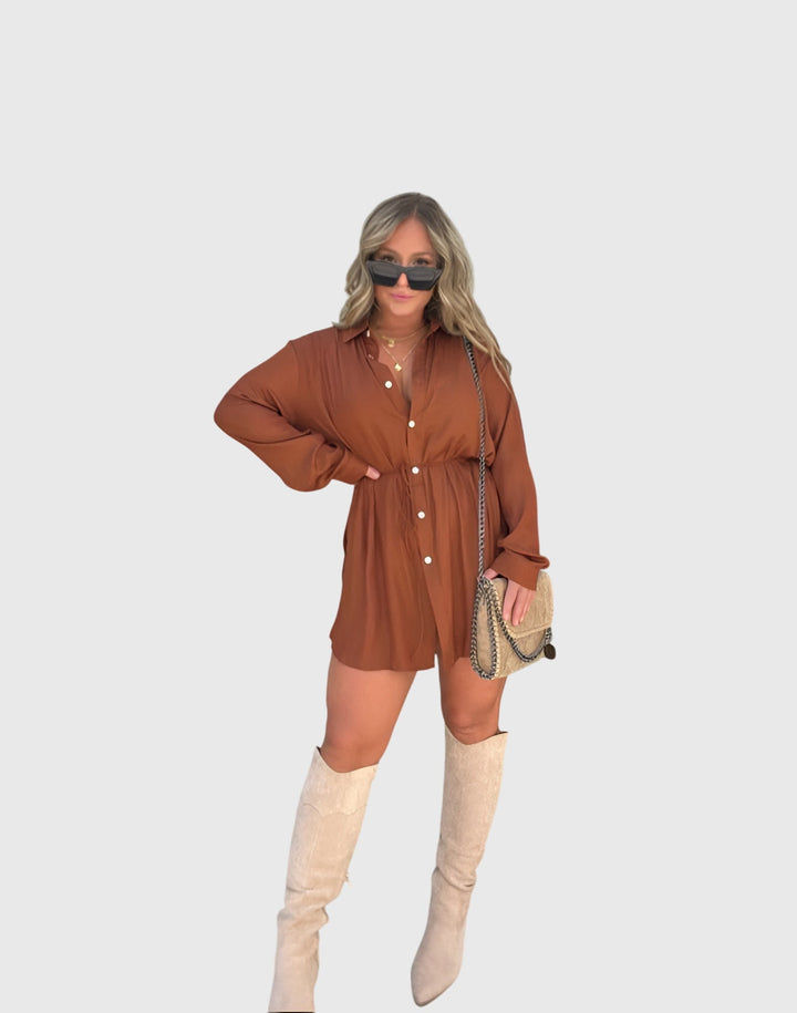 Olivia - Elegant Romper Dress