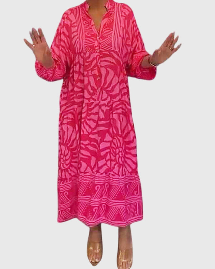 Olivia - Maxi Dress With Elegant Print