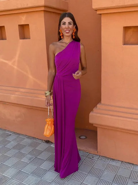 Lia - Asymmetrical Maxi Dress