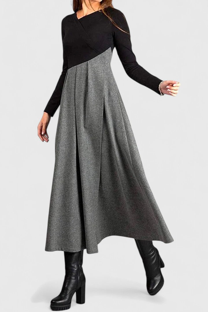 Olivia - Elegant Long Sleeve Maxi Dress