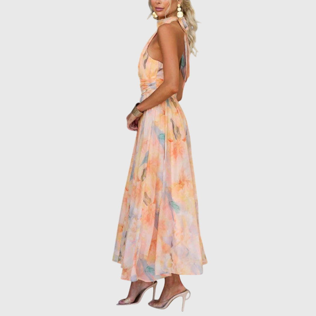 Olivia - Halter Maxi Dress
