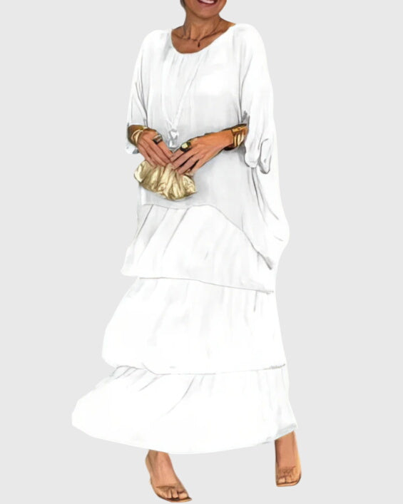 Olivia - Long and Flowing Elegant Dress