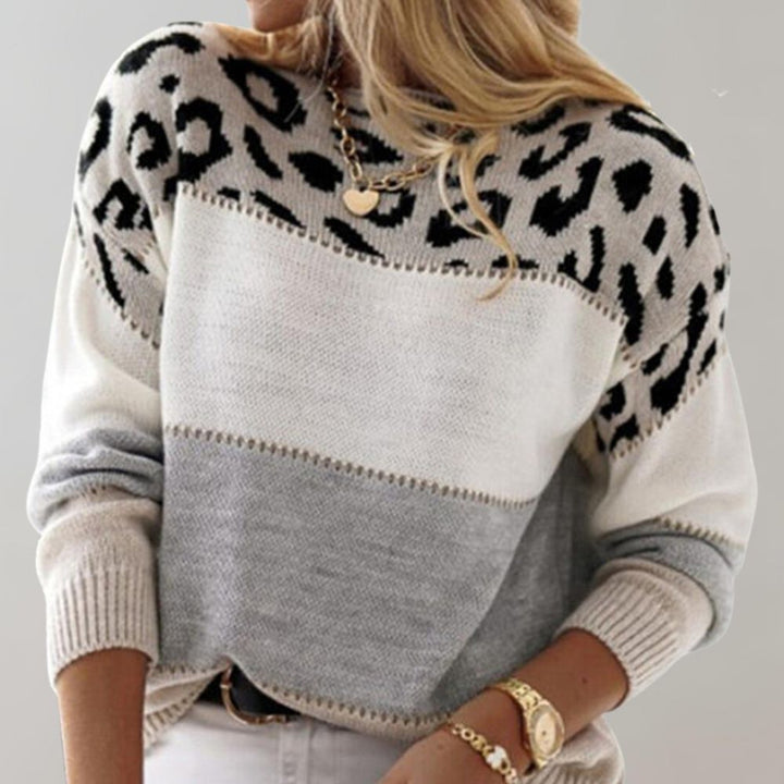 Leona - Leopard Print Casual Sweater
