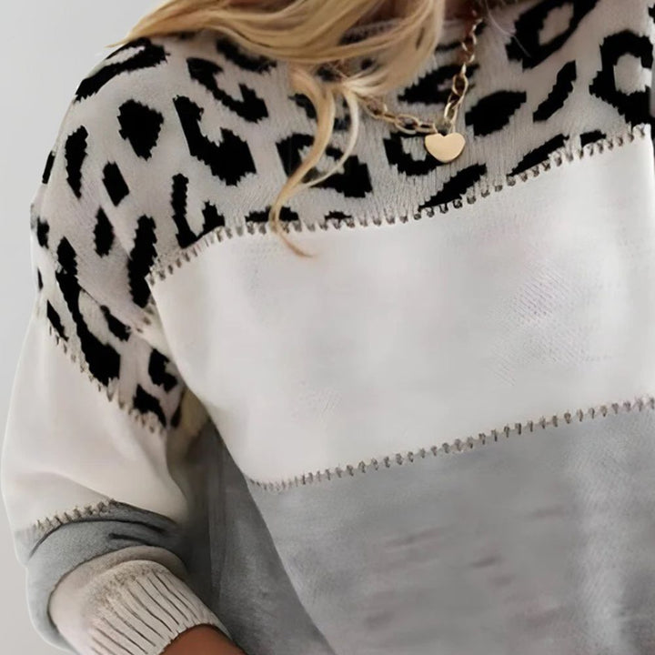 Leona - Leopard Print Casual Sweater