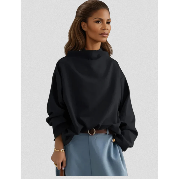 Soraya - Soft Knit Top with High Neck