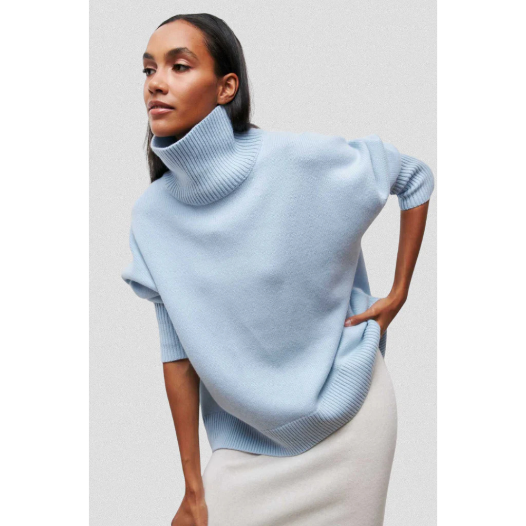 Blythe - Elegant Knitted Roll Neck Sweater