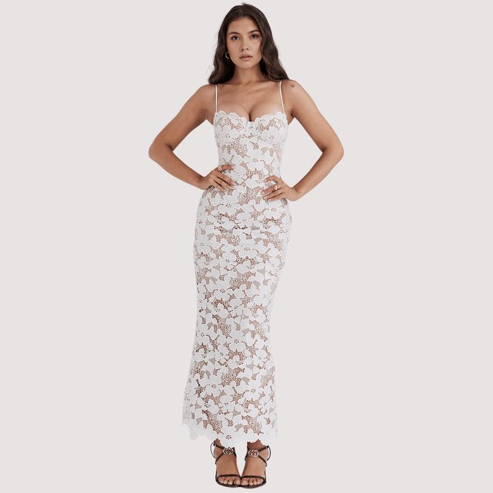Mari - Midi Dress with Lace