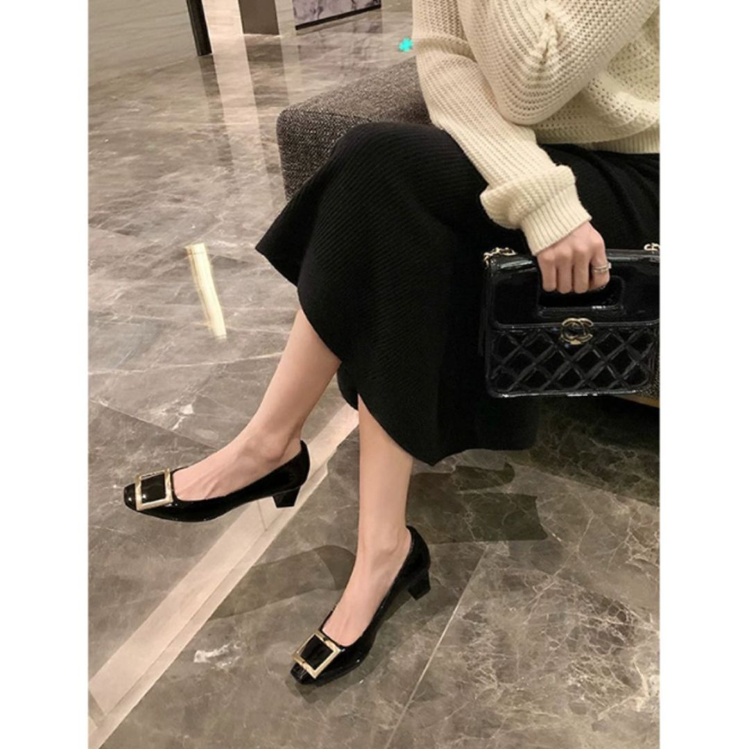 Clara - Elegant Mid-Heel Sandals with Square Toe