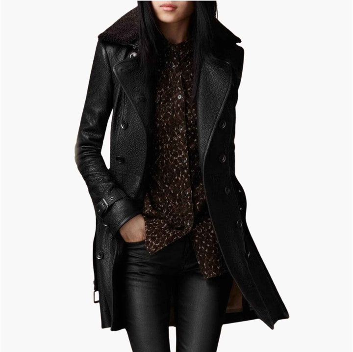 Sybil - Leather Trench Coat
