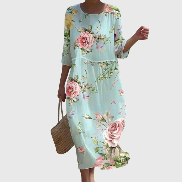 Olivia - Stylish Floral Maxi Dress