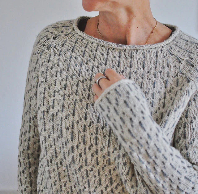 Elara - Elegant Grey Sweater with Boat Neck
