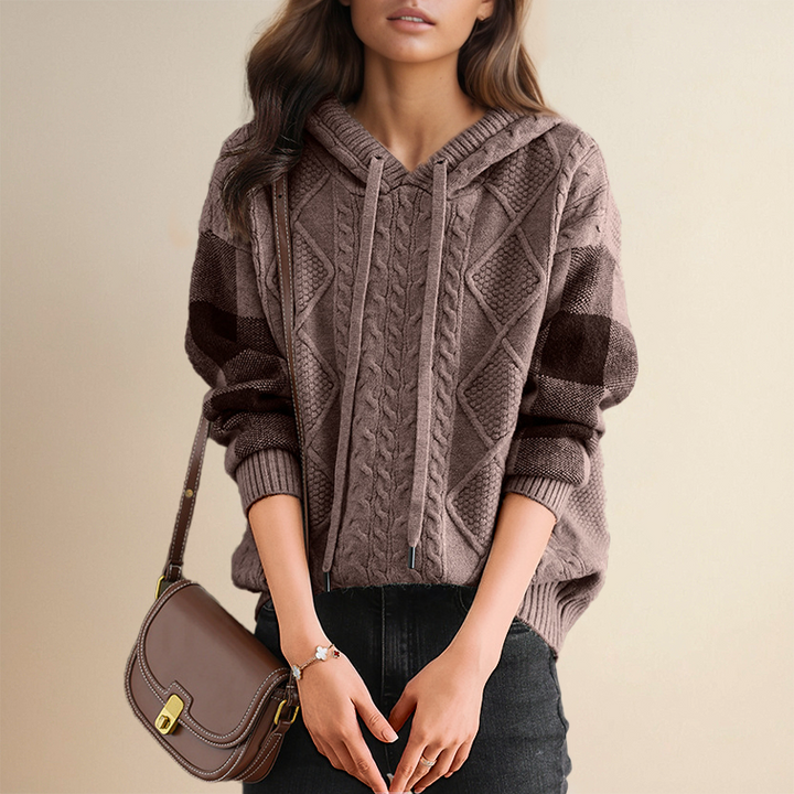 Maren - Jacquard Hooded Sweater