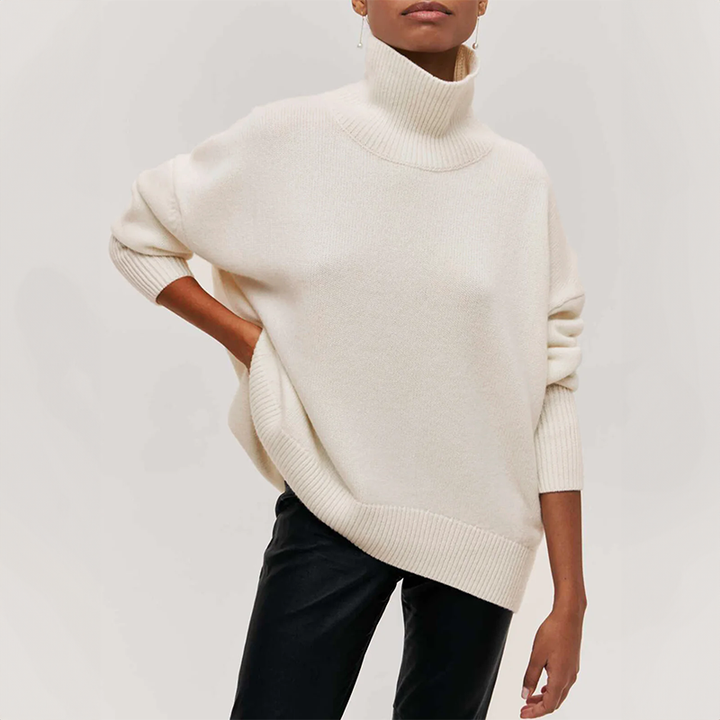Blythe - Elegant Knitted Roll Neck Sweater