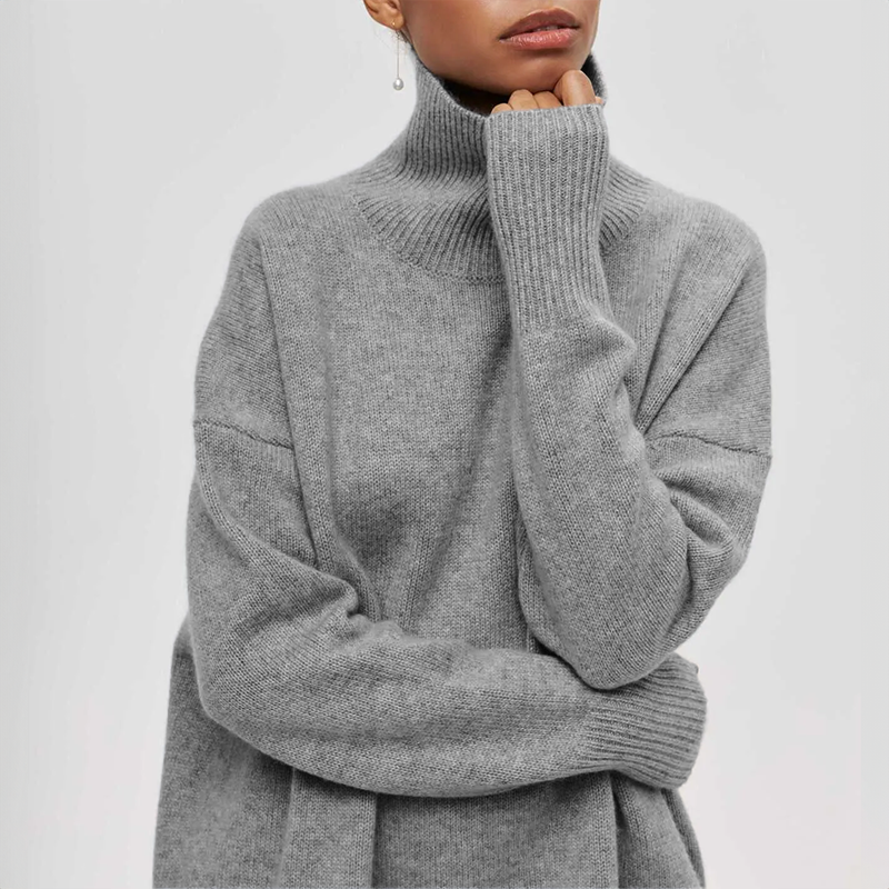 Blythe - Elegant Knitted Roll Neck Sweater