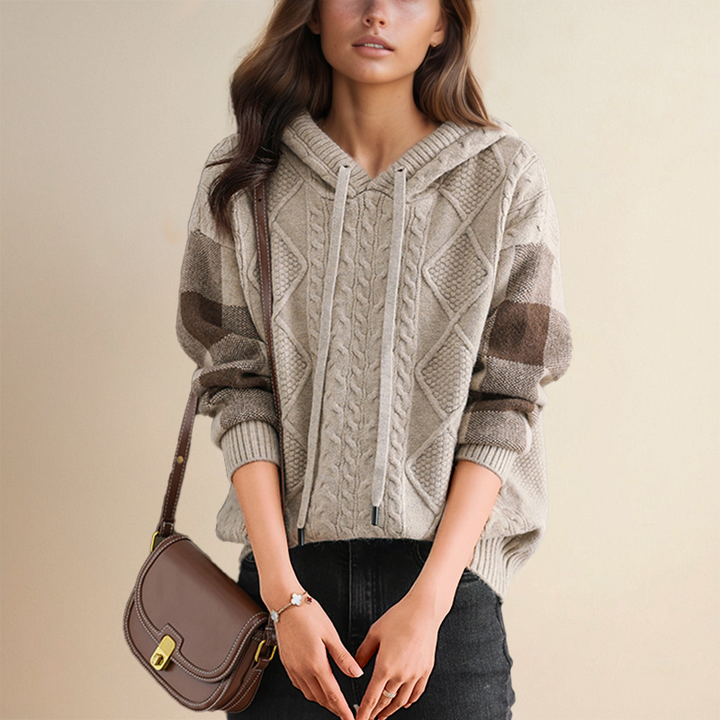 Maren - Jacquard Hooded Sweater