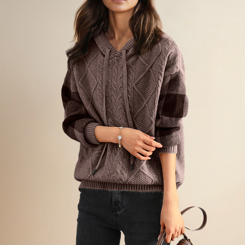 Maren - Jacquard Hooded Sweater
