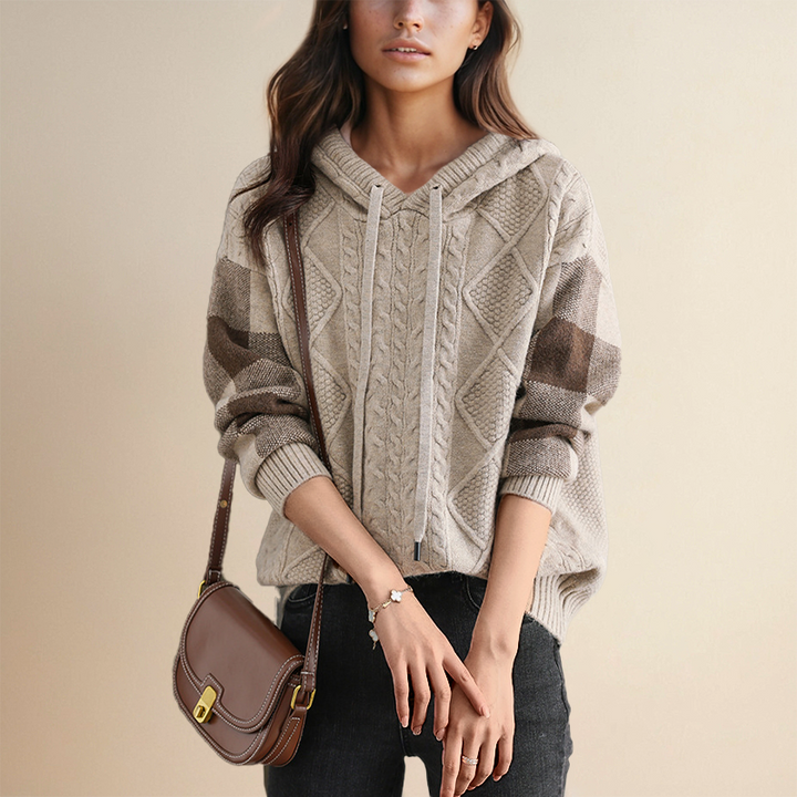 Maren - Jacquard Hooded Sweater