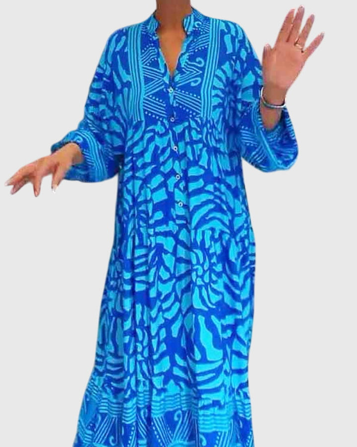 Olivia - Maxi Dress With Elegant Print