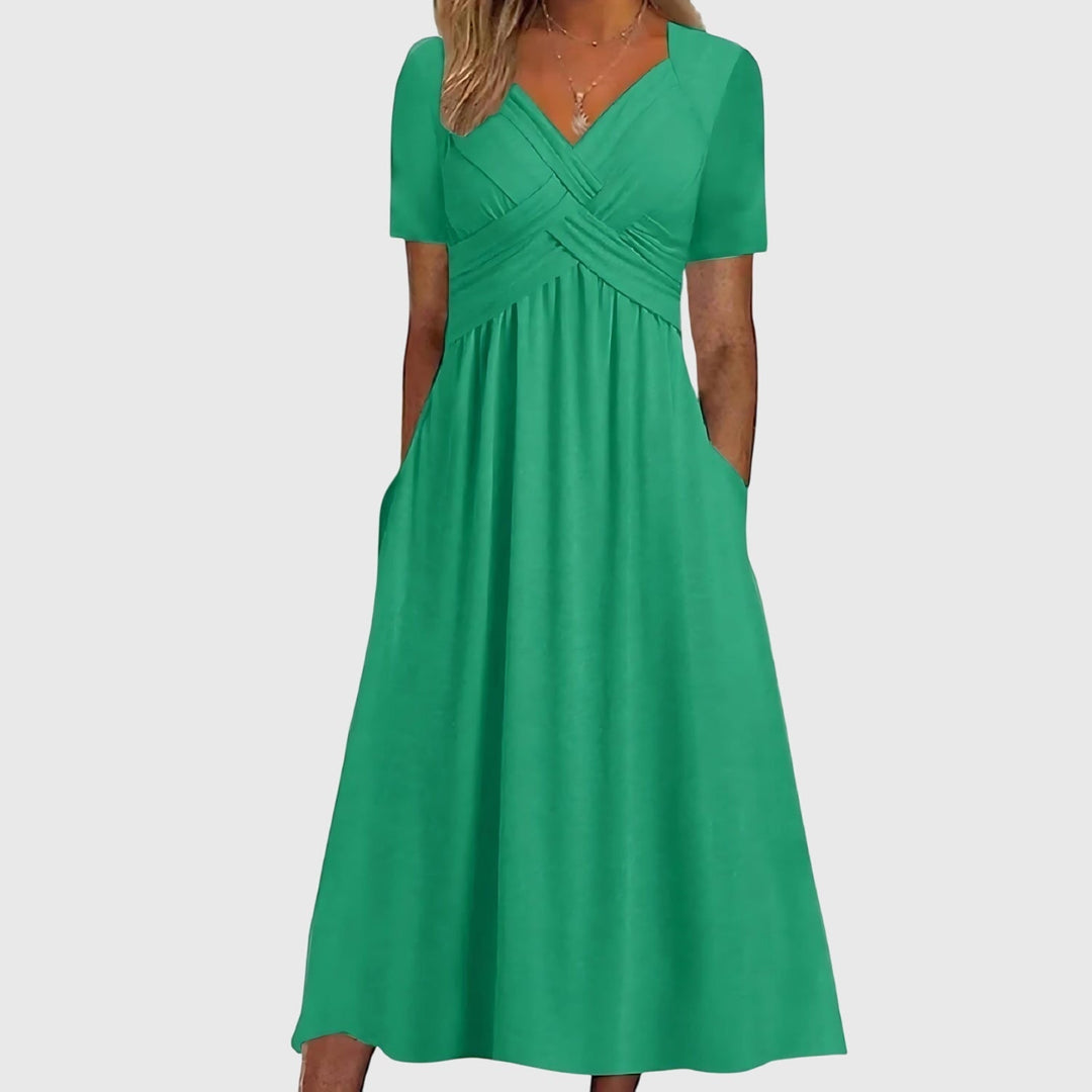 Olivia - Midi Dress with Tummy Control