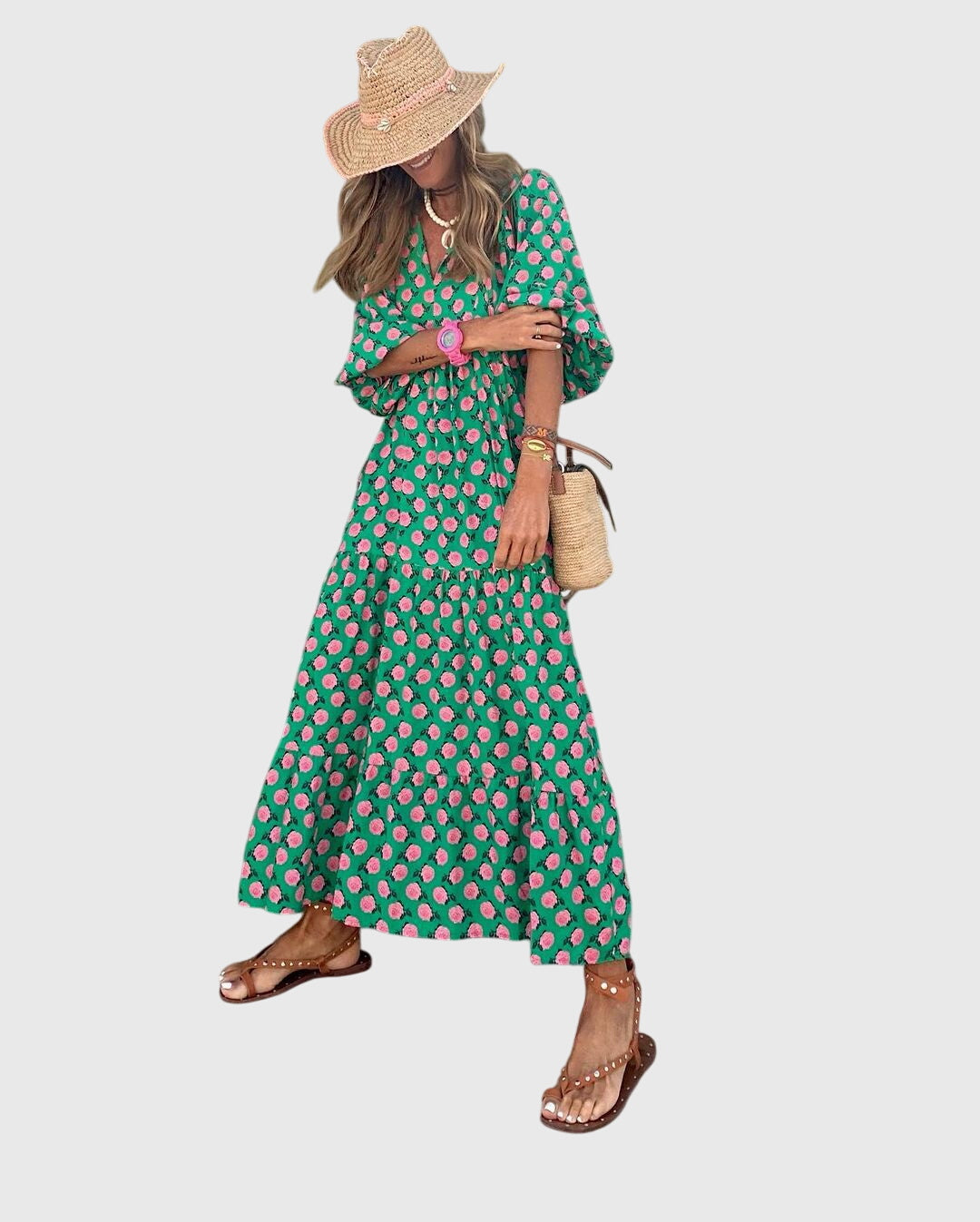 Olivia - Boho Maxi Dress