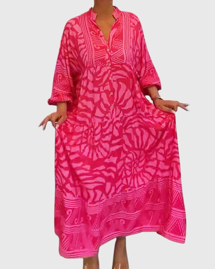 Olivia - Maxi Dress With Elegant Print