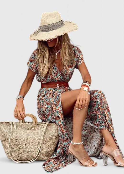 Olivia - Stylish Boho Maxi Dress