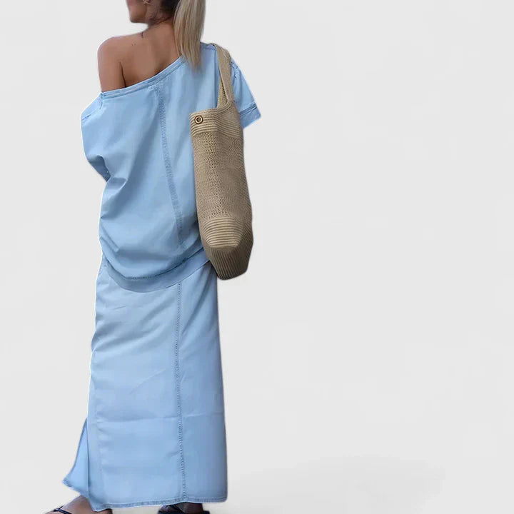 Olivia - Elegant Maxi Skirt Set