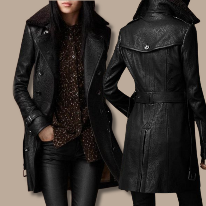 Sybil - Leather Trench Coat